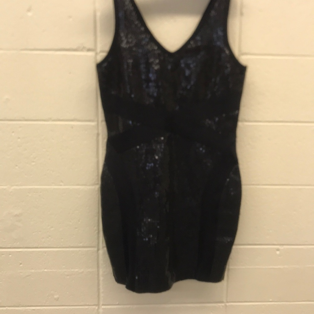 Venus Sequin bodycon dress, Black, Size L